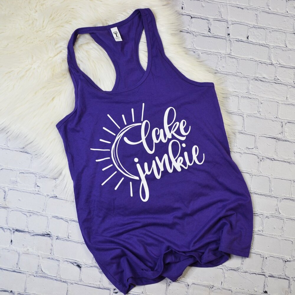 Lake Junkie Tank, Purple Rush tank, Next Level tank